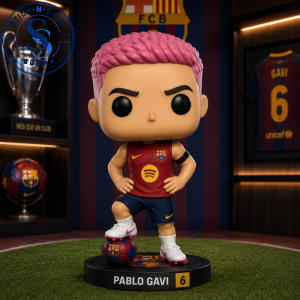 Funko Pop Football FC Barcelona Pablo Gavi New Hair Style Vinyl Figure 4 Funko Pop Football FC Barcelona Pablo Gavi New Hair Style Vinyl Figure